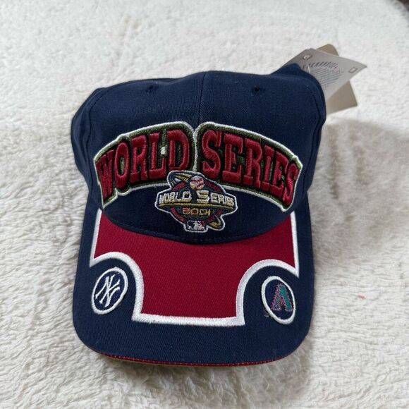 VTG NWT 2001 World Series Hat New York Yankees & Arizona Diamond Backs - Picture 1 of 4